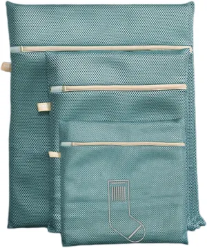 Mesh Laundry Bag, Strong Permeable Mesh Bags, with Zipper Delicate Mesh Laundry Washing Bags (Style a)