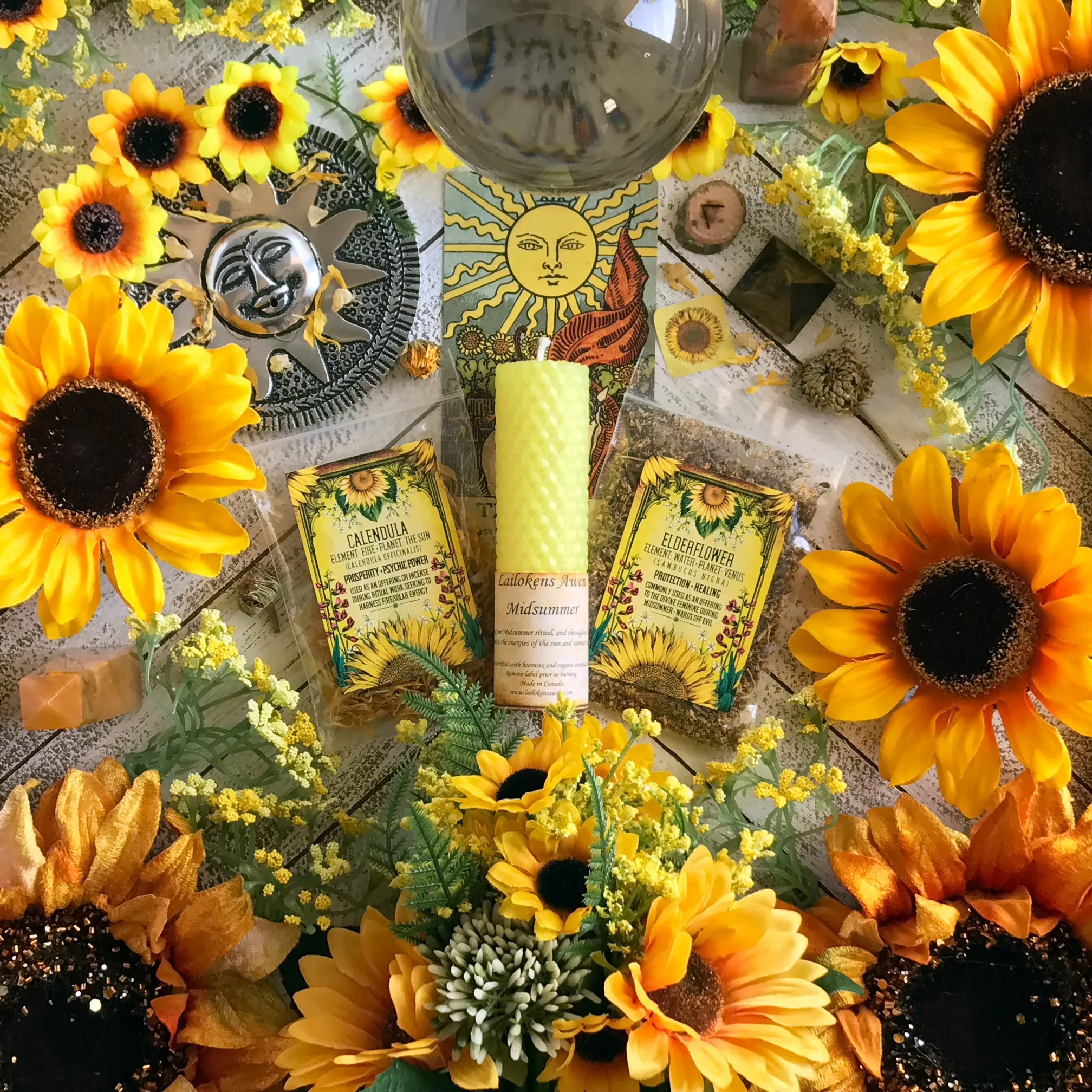 Midsummer Solar Herb Set By Sabbat Box