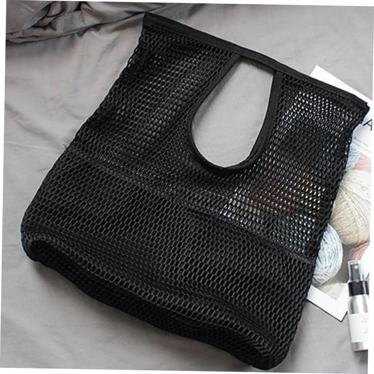 Mikinona 1pc Mesh Shopping Bag Bags for Women Canvas Shopping Bags Women Tote Bags Woman Handbags Womens Mesh Bag