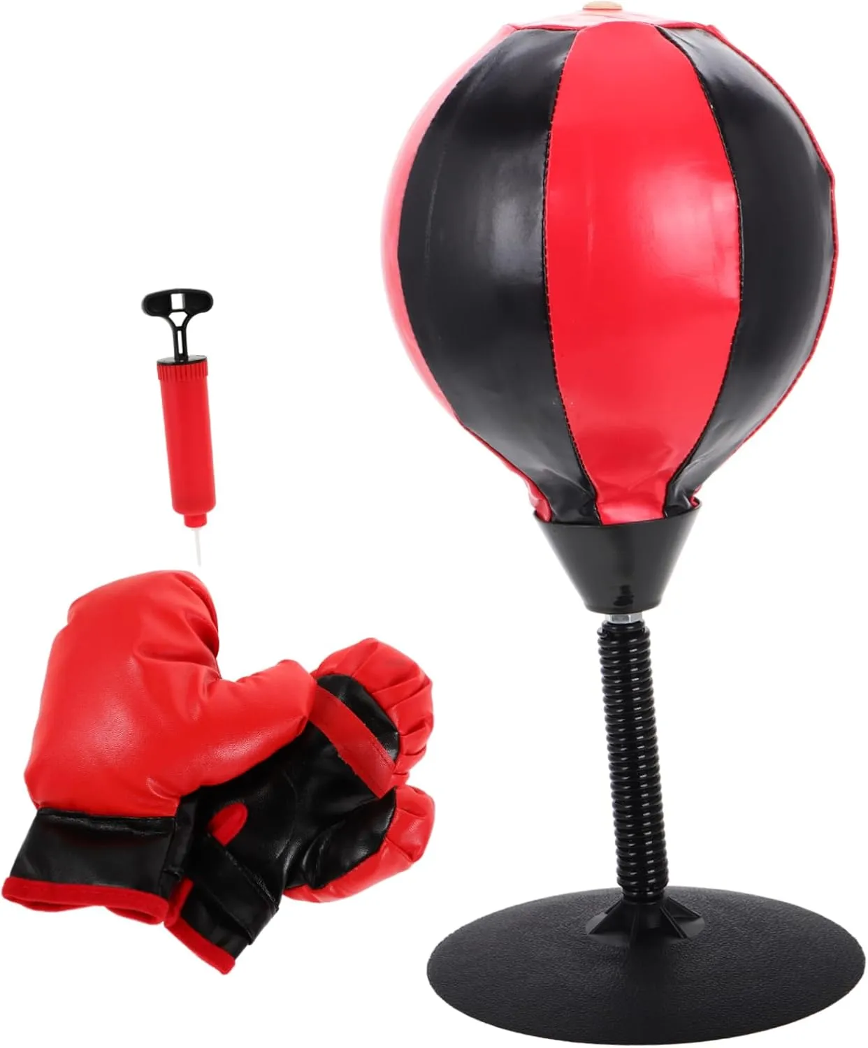 Milisten Inflatable Punching Bag with Height Stress Reliever Boxing Set for Boys for Karate and Taekwondo Practice Gymnastics Equipment