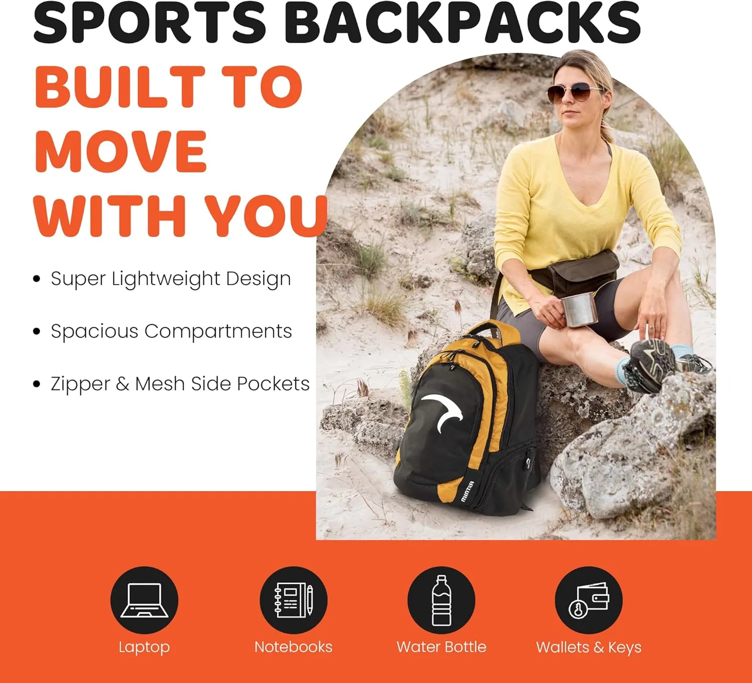 Mintra Sports Backpacks (Provincial Blue, Challenger)
