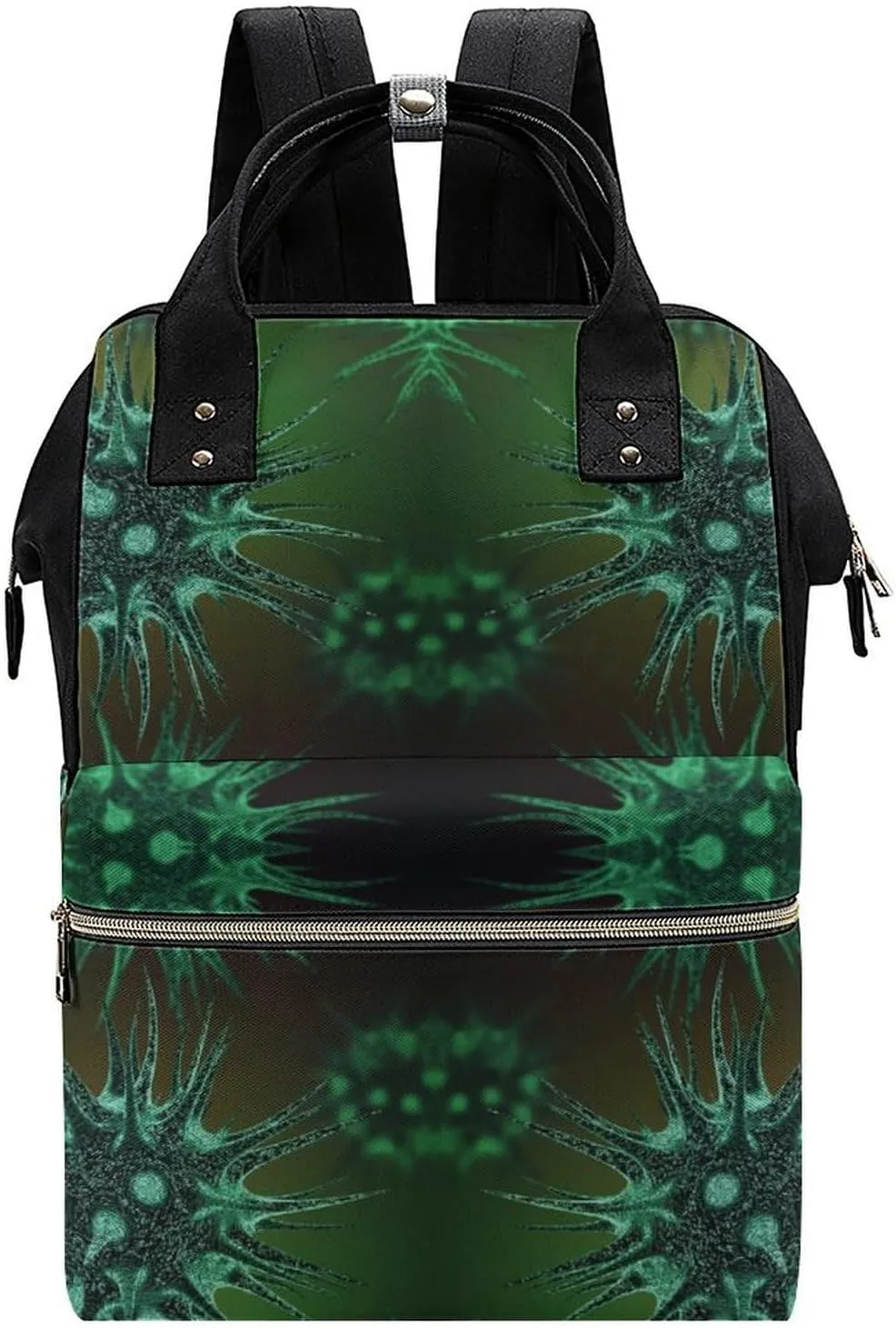 Molecules of The Virus Durable Travel Laptop Hiking Backpack Waterproof Fashion Print Bag for Work Park Black-Style, 0ne size