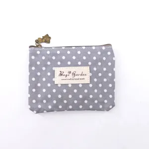 Monedero Waterproof Lunares Gris Bags Garden