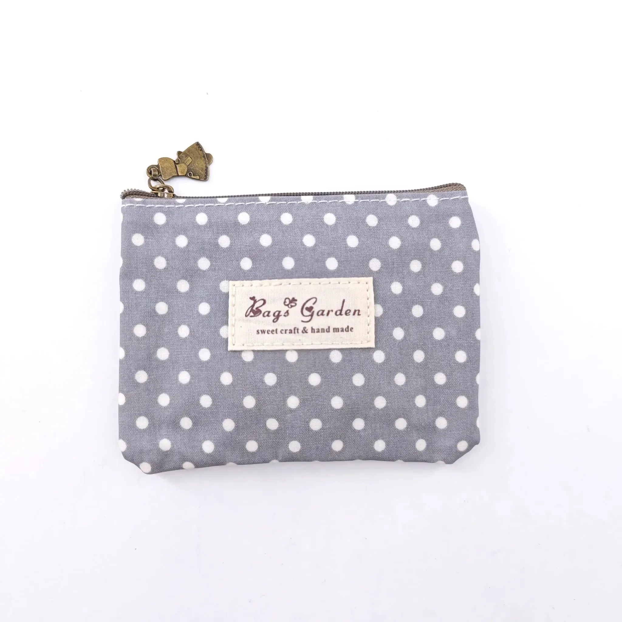 Monedero Waterproof Lunares Gris Bags Garden