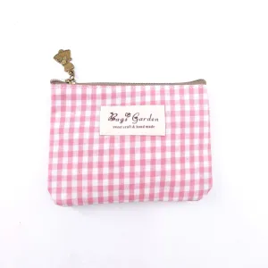 Monedero Waterproof Vichy Rosa Bags Garden