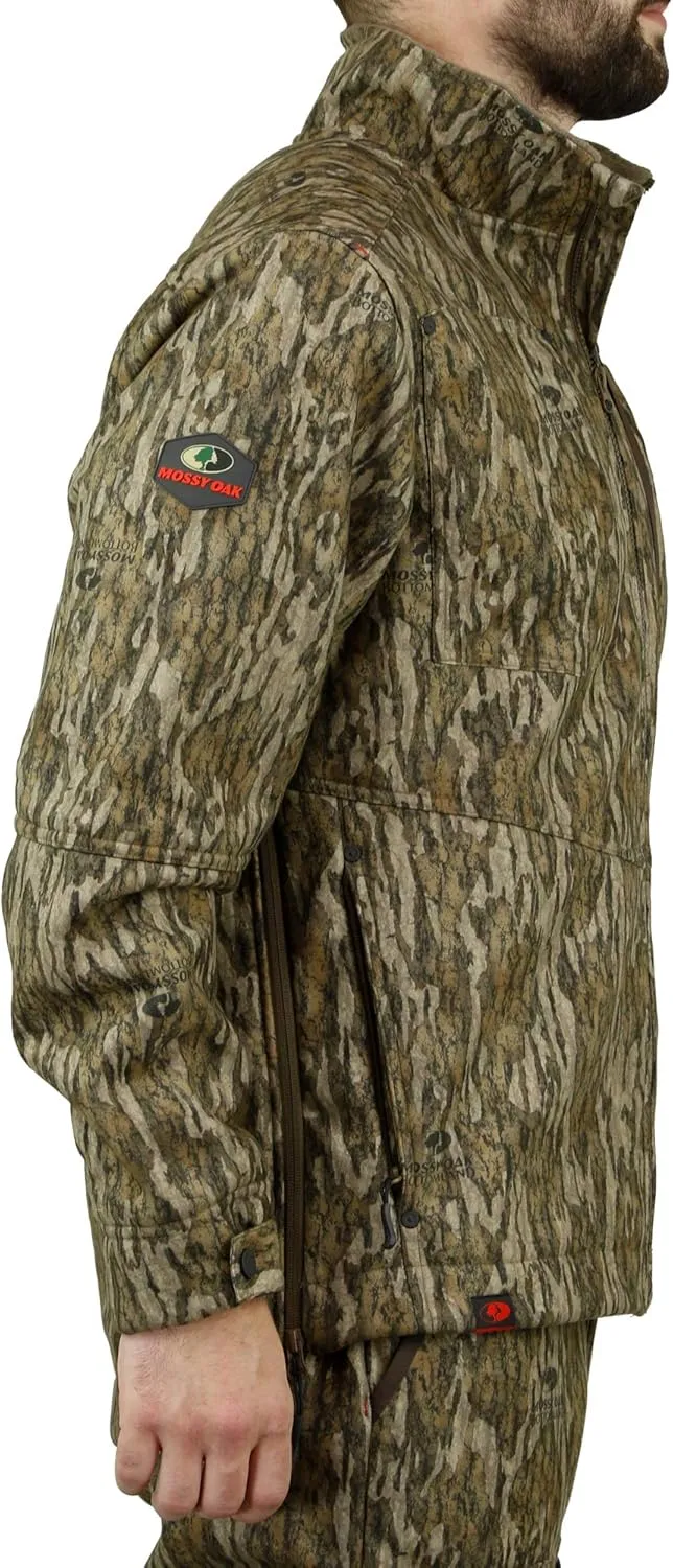 Mossy Oak Men's Sherpa Fleece Lined Camo Hunting Jacket