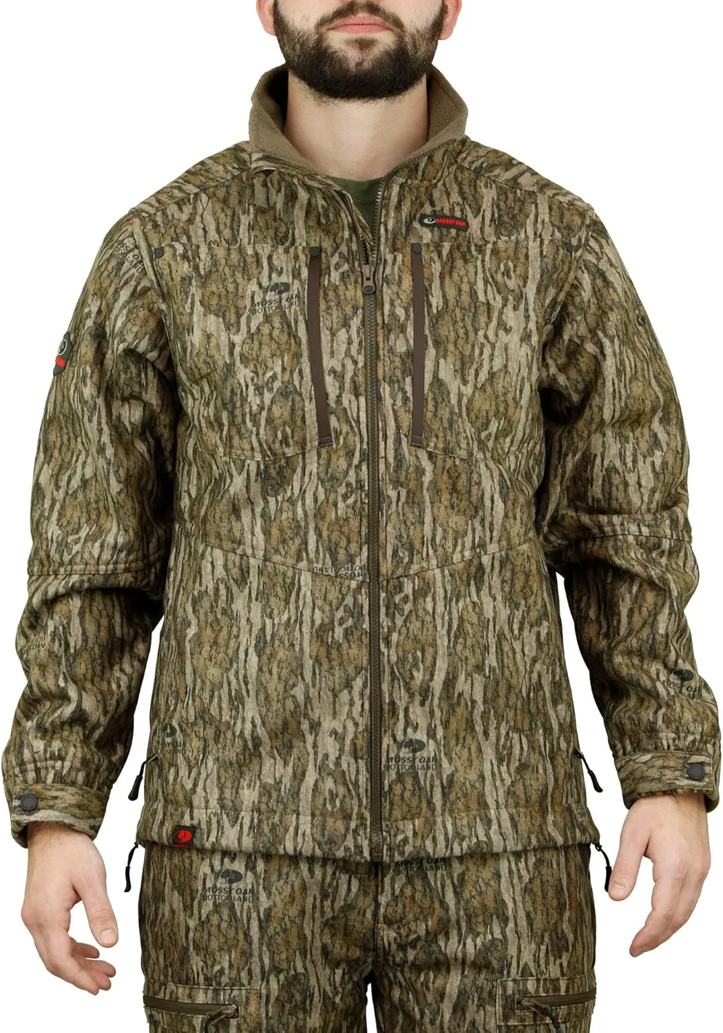 Mossy Oak Men's Sherpa Fleece Lined Camo Hunting Jacket