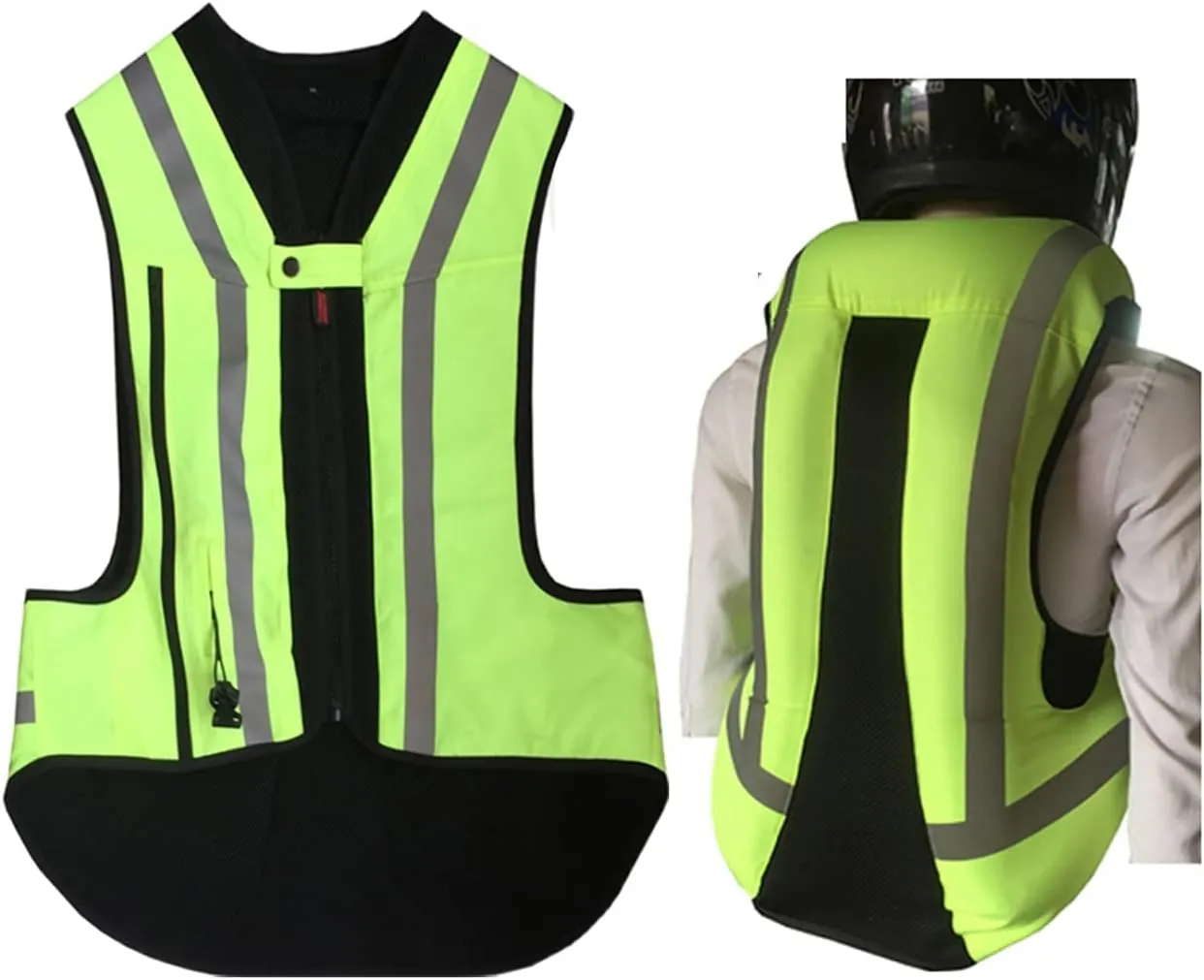 Motorcycle Airbag Vest Motocross Protective Reflective Jacket Unisex, Lightweight, High Mobility