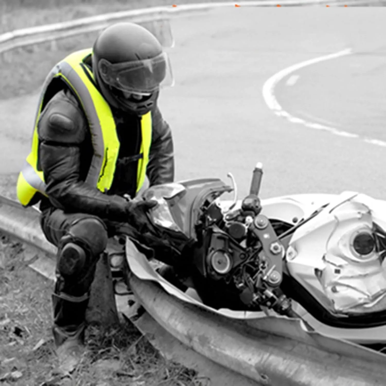 Motorcycle Airbag Vest Motocross Protective Reflective Jacket Unisex, Lightweight, High Mobility