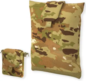 MT 2PCS Military MOLLE Drop Dump Pouch – Tactical Roll-Up Foldable Magazine Utility Pouch, Ripstop Nylon, Mesh Bottom Design, Compatible with MOLLE System