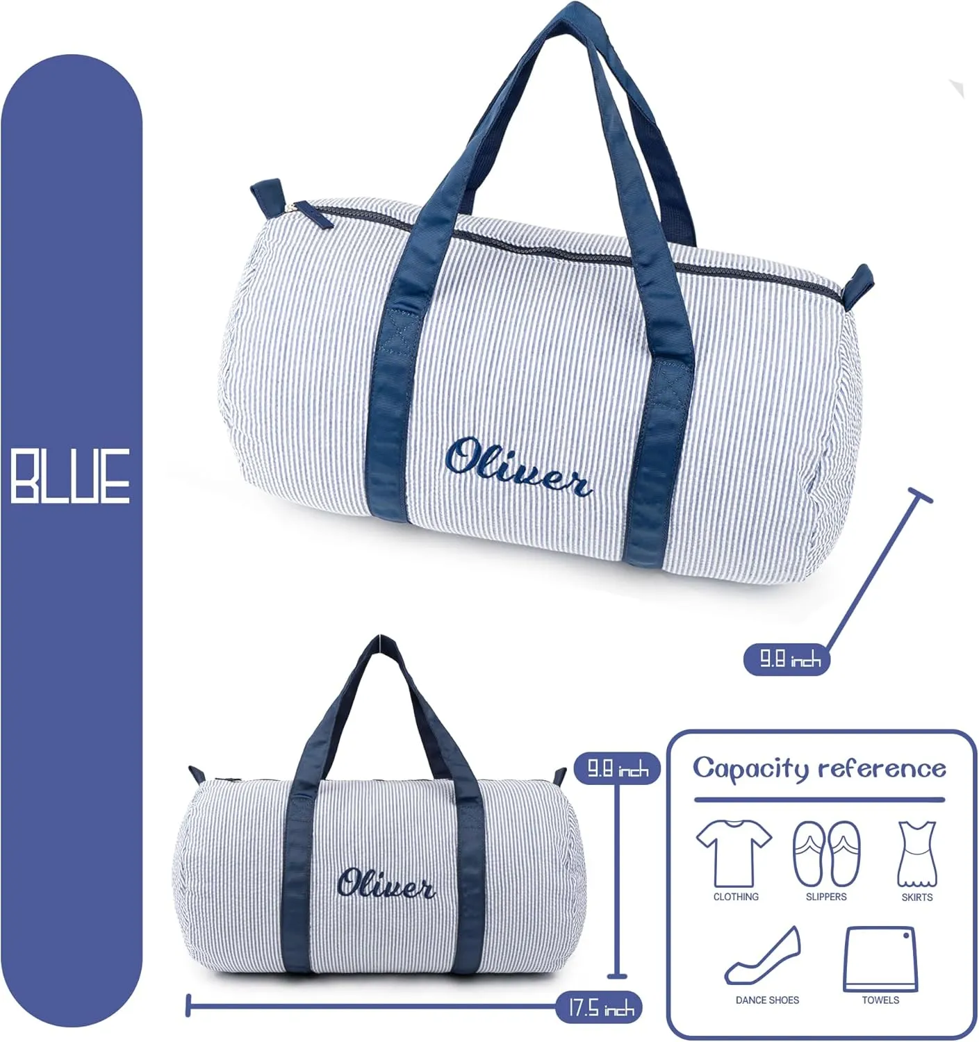 MT WORLD Kids' Personalized Backpacks & Duffel Bags Set - Overnight Bags for Girls & Boys, Includes Weekender Bag