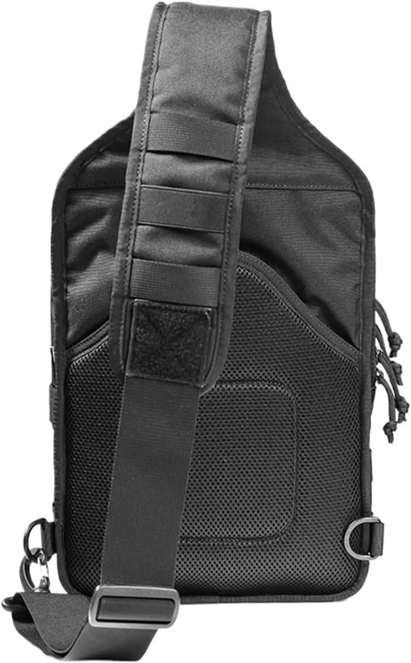Multi-function Camous Bag Outdoor Hiking Travel Oblique Satchel Chest Bag 1000D Sports Shoulder Bag(Green)