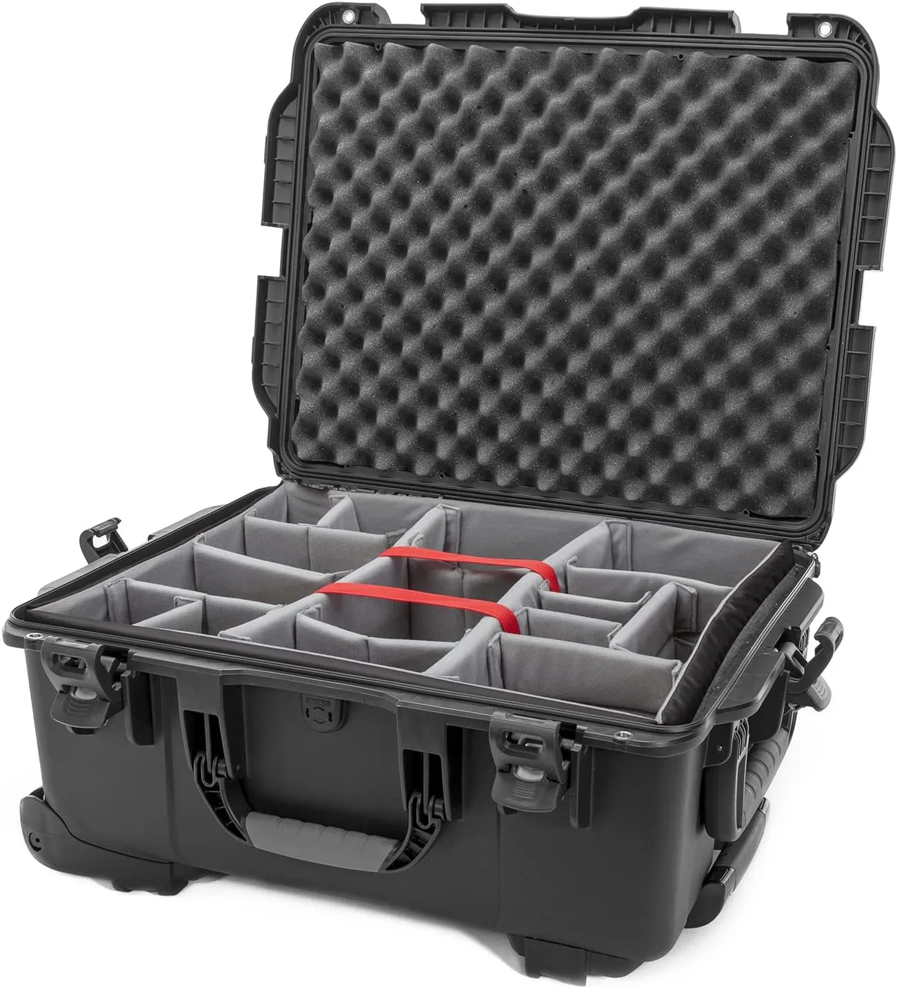 Nanuk 955 Waterproof Hard Case with Wheels and Padded Divider - Black
