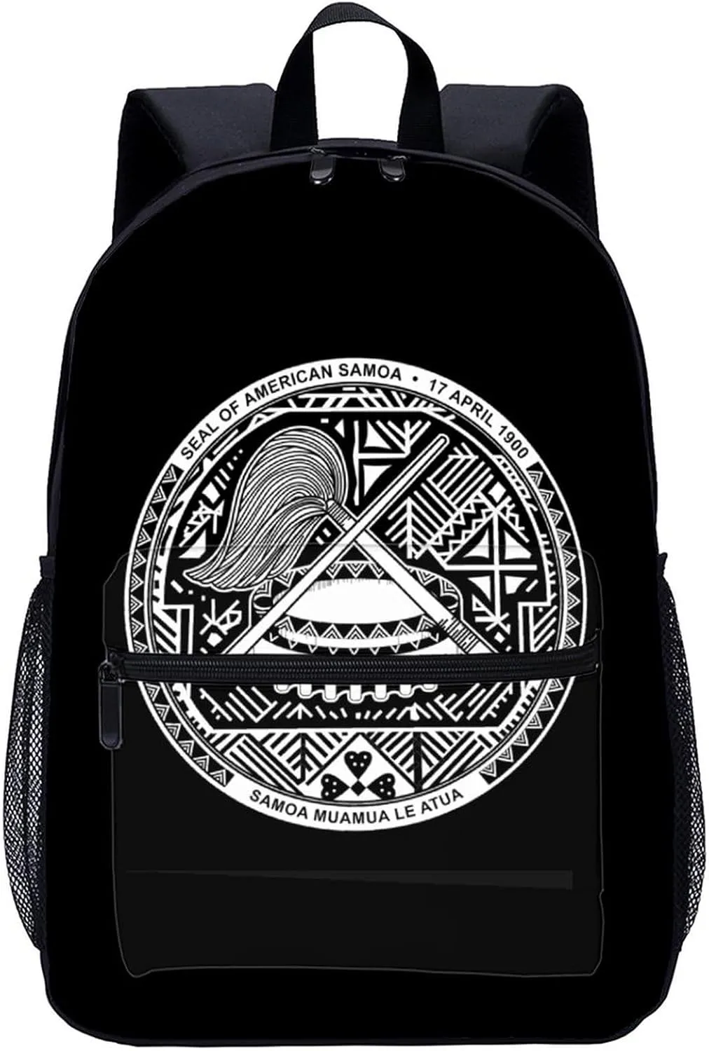 National Emblem of American Samoa 17 Inch Laptop Backpack Large Capacity Daypack Travel Shoulder Bag for Men&Women