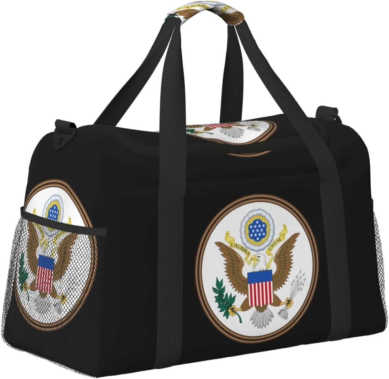 National Emblem Of United States Travel Duffel Bag Large Foldable Waterproof Overnight Bag For Beach Swim Bags Pool Sports Gym