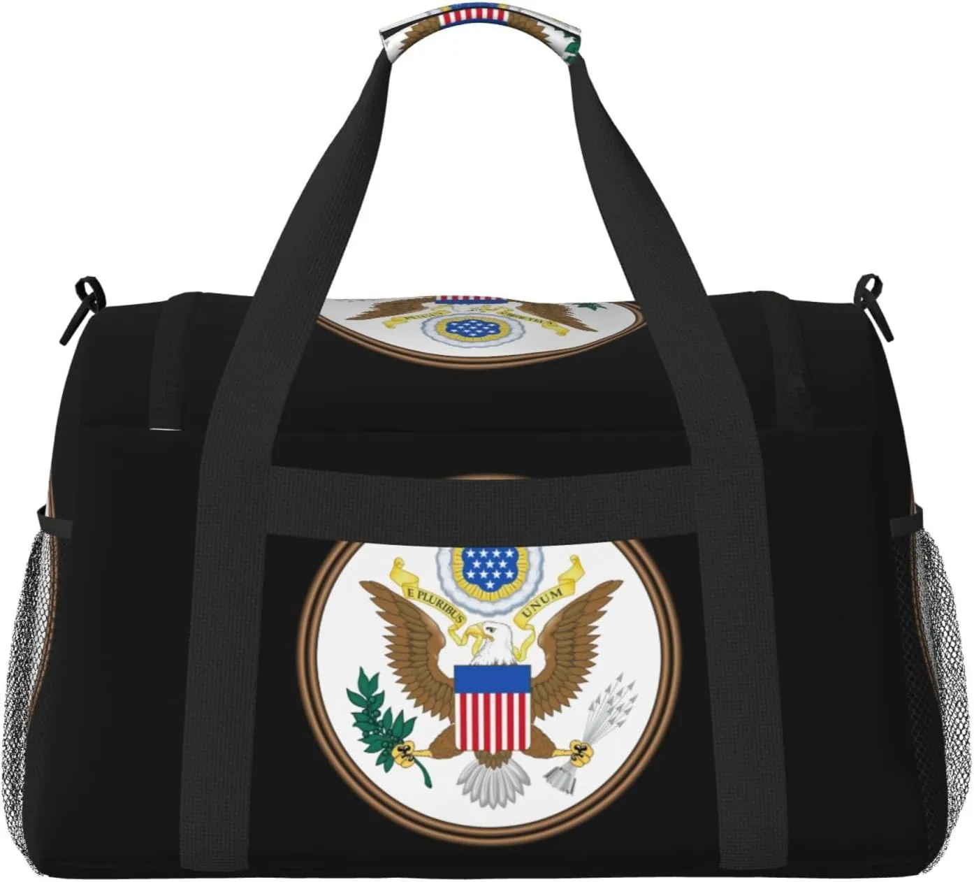 National Emblem Of United States Travel Duffel Bag Large Foldable Waterproof Overnight Bag For Beach Swim Bags Pool Sports Gym