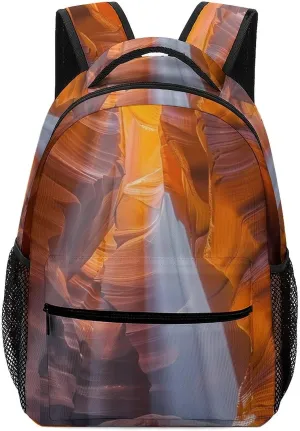 Natural Canyon Scenery Unisex Small Backpack Lightweight Shoulder Bag Travel Daypack