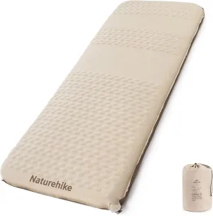 Naturehike 2.56’’ Thick Self-Inflating Sleeping Pad with Lighter Foam, Inflatable Twin Size Mattress for Camping, Outdoors, Car, Home, ISPO Award Winning Processes