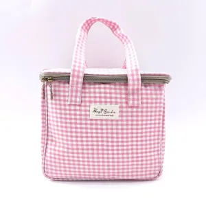 Neverita waterproof cuadrada Vichy Rosa Bags Garden
