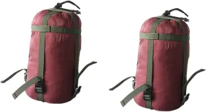 NOLITOY 2pcs Camping Compression Sack for Sleeping Bags and Quilts Lightweight Outdoor Storage Bag Straps and Portable for Hiking Backpacking and Camping Adventures