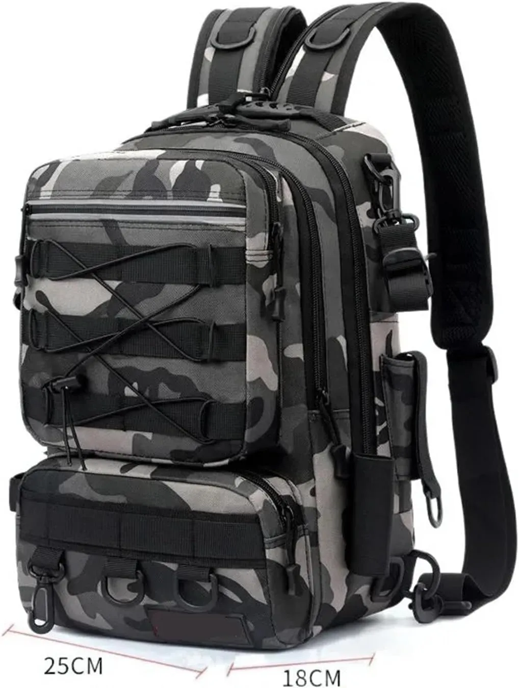 Nylon Waterproof Outdoor Sports Camping Hiking Trekking Fishing Hunting Backpack(F)