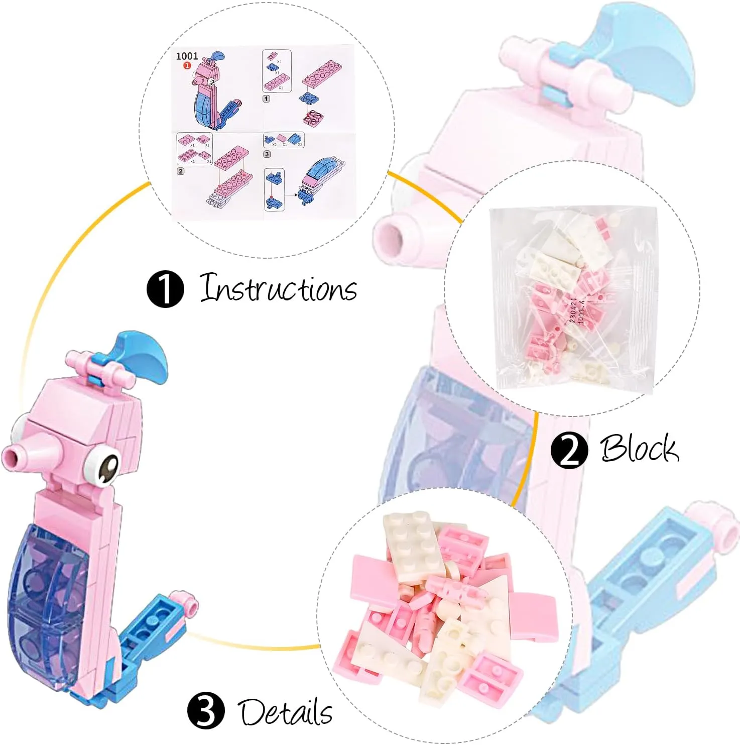 Ocean Party Favors for Kids Goodie Bags,12PCS Sea Animal Mini Building Blocks, Building Sets Stem Toys, Assorted Building Blocks Sets for Birthday Party Gift,Goodie Bags, Prize,Cake Topper