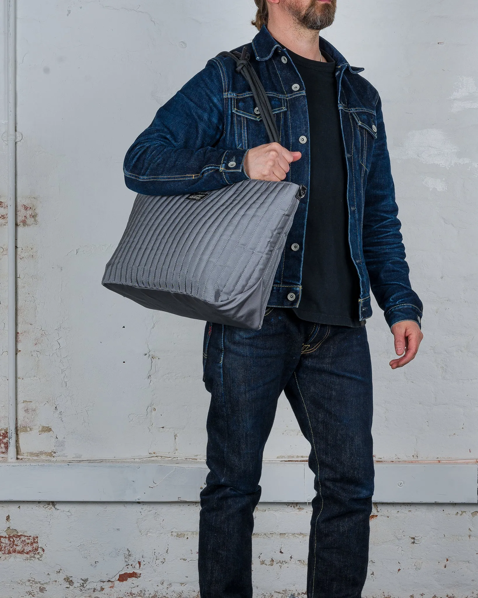 OGL Originale Tech Material Millie Carry-All Tote Bag - Silver