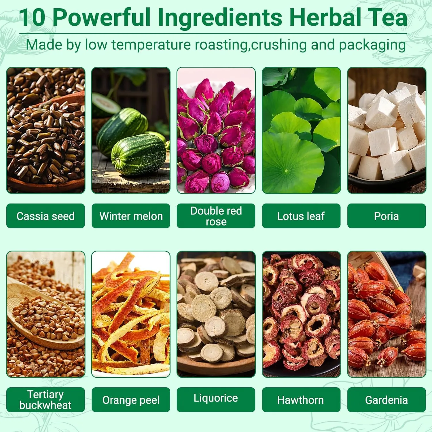 Oil Cleansing Tea Organic 10 Excellent Herbals with Formula,Oil-Reducing Teabag,Chinese Tea for Cleanse & Detox Liver (30 Bags,2 Box)
