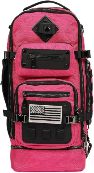 OPULENT Tactical Sling Bag for Men- Durable Tactical sling backpack- Premium Metal Components Shoulder Bag for Men (Pink)