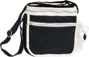 Organic Cotton Insulated Lunch Bag - Black