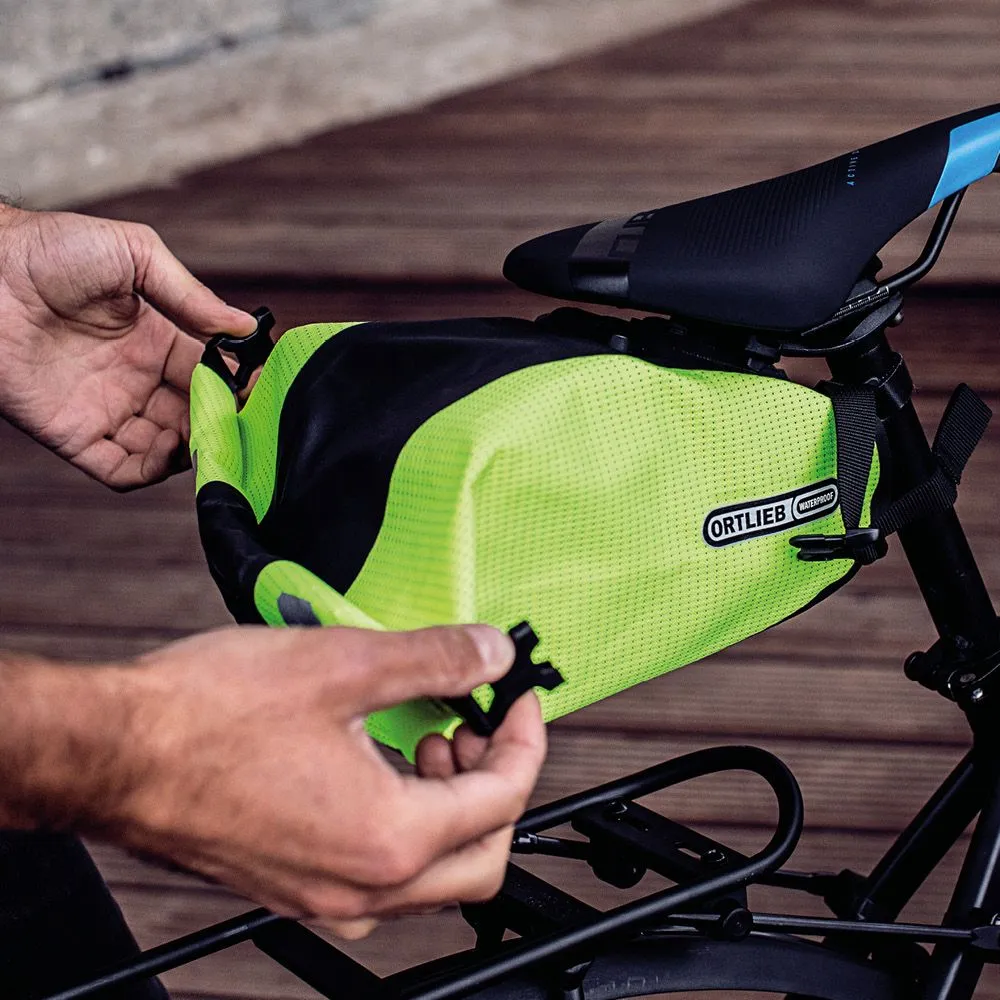 Ortlieb Waterproof Saddle Bag Two High-Visibility  4.1 Liter - Neon Yellow