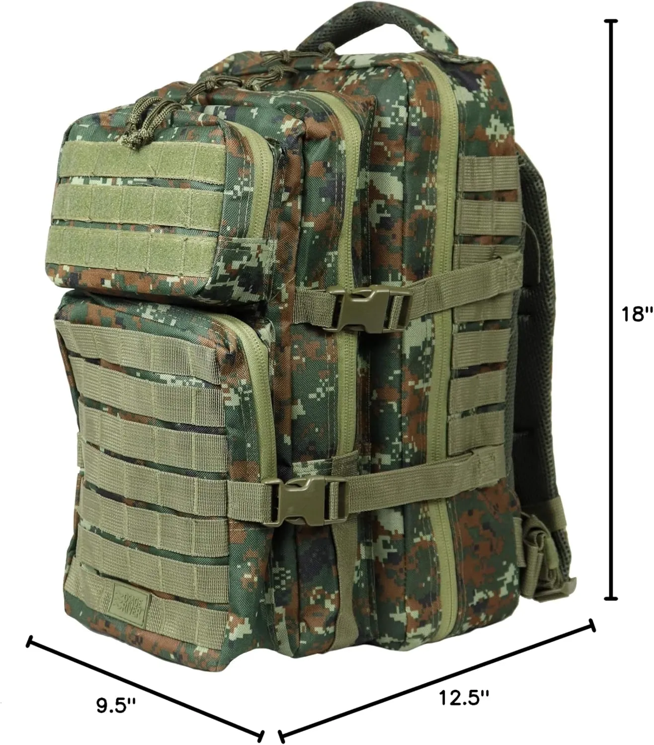 Osage River Fishing Backpack Tackle and Rod Storage - Camo