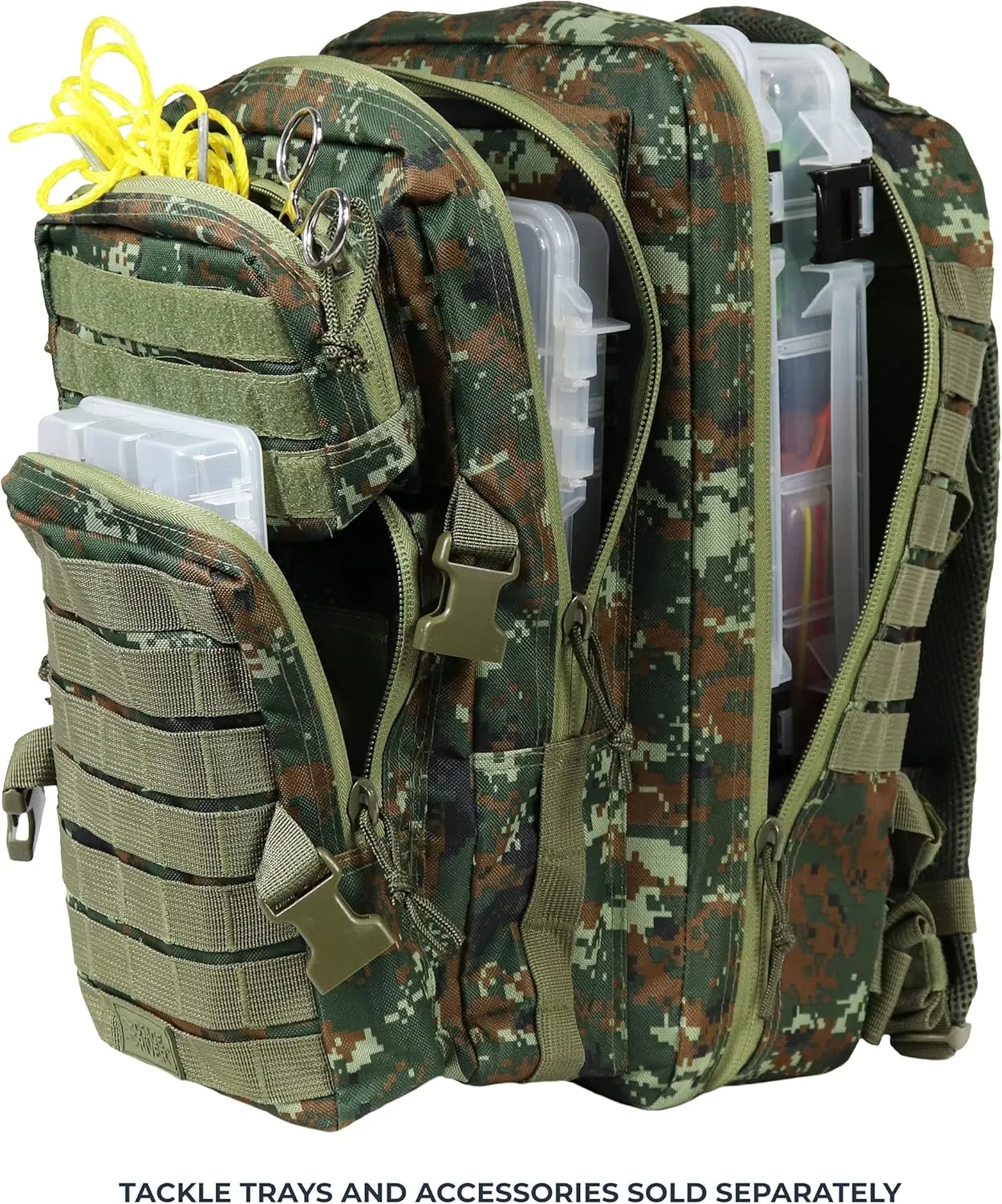 Osage River Fishing Backpack Tackle and Rod Storage - Camo