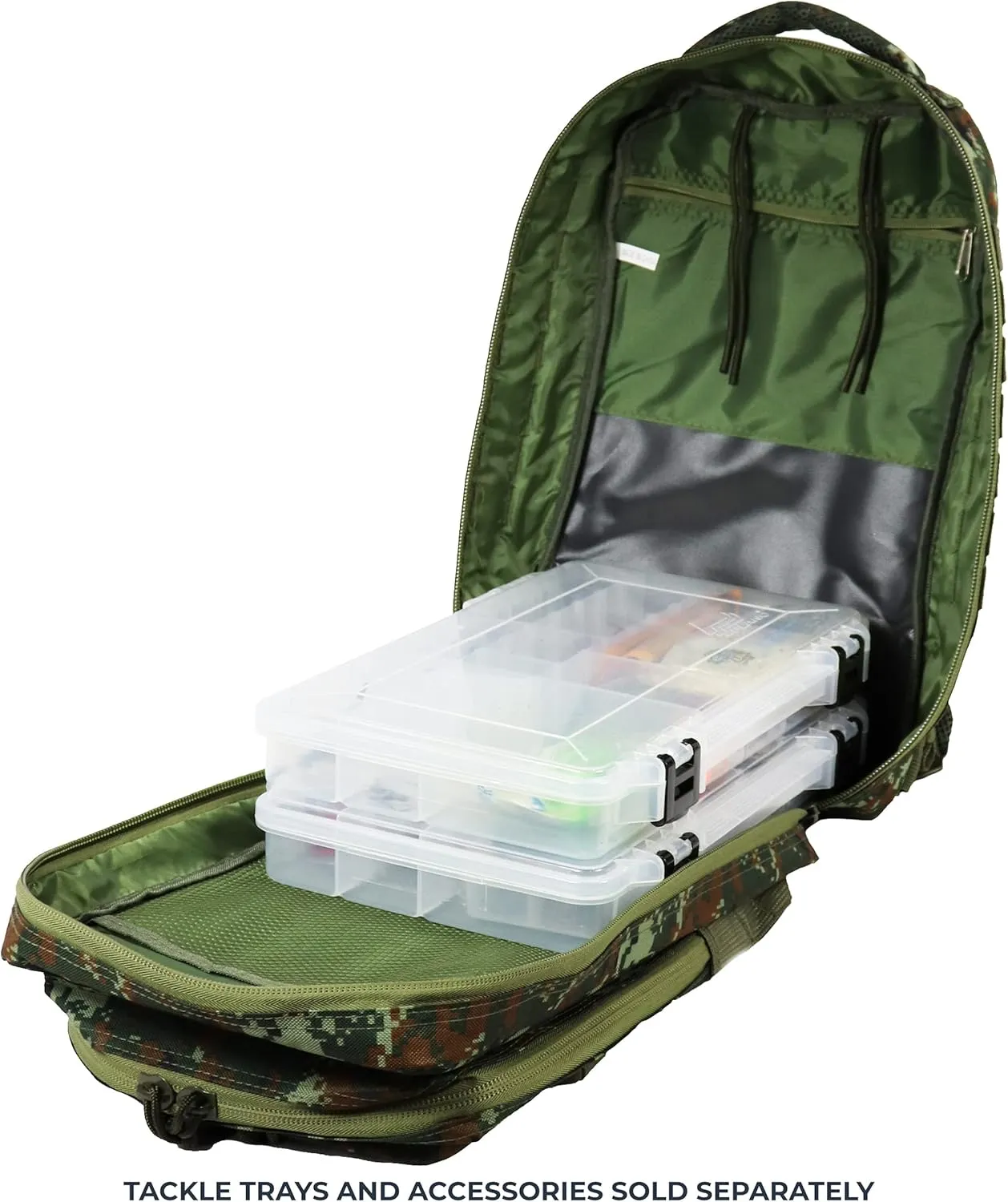 Osage River Fishing Backpack Tackle and Rod Storage - Camo