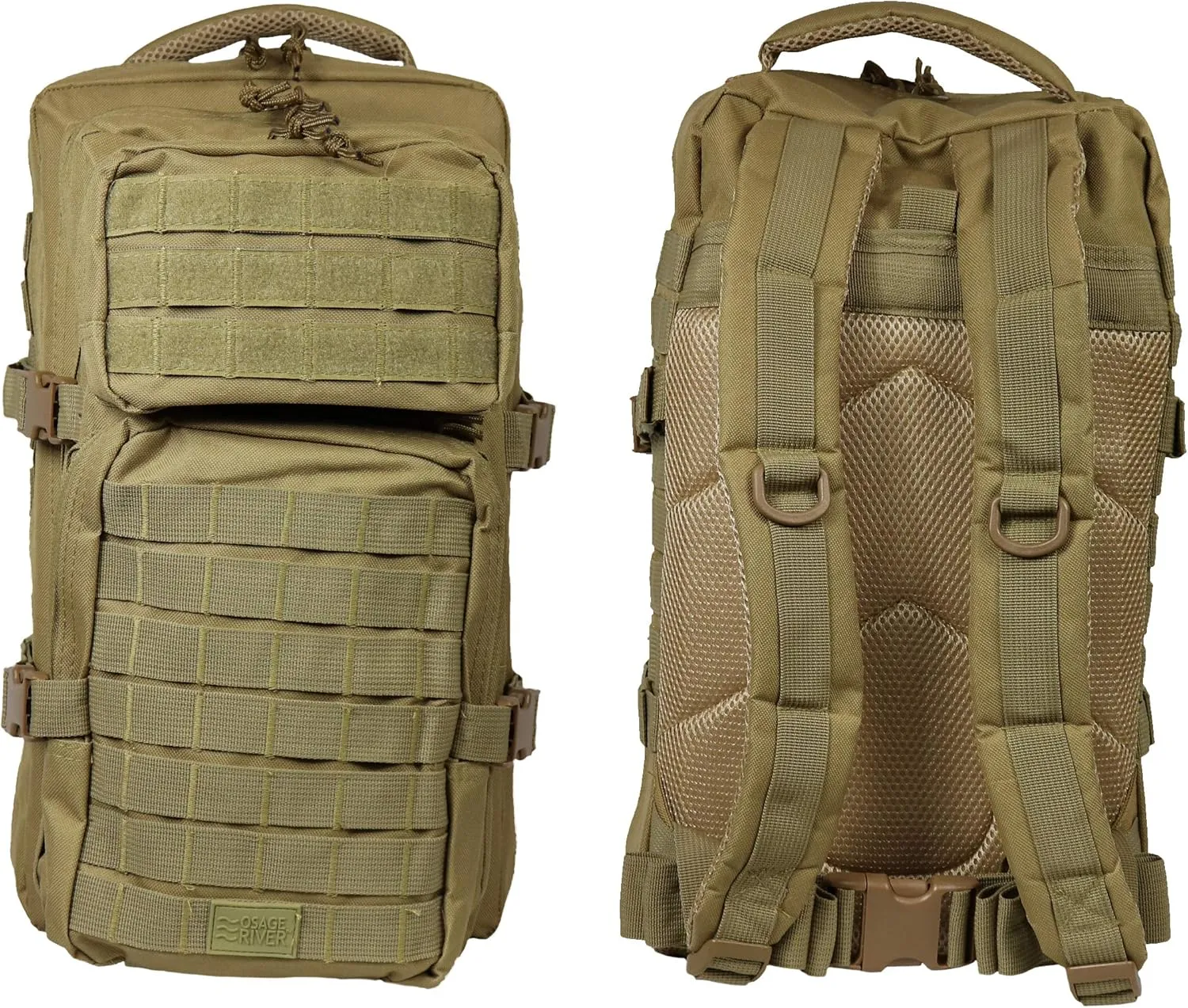 Osage River Fishing Backpack Tackle and Rod Storage - Khaki