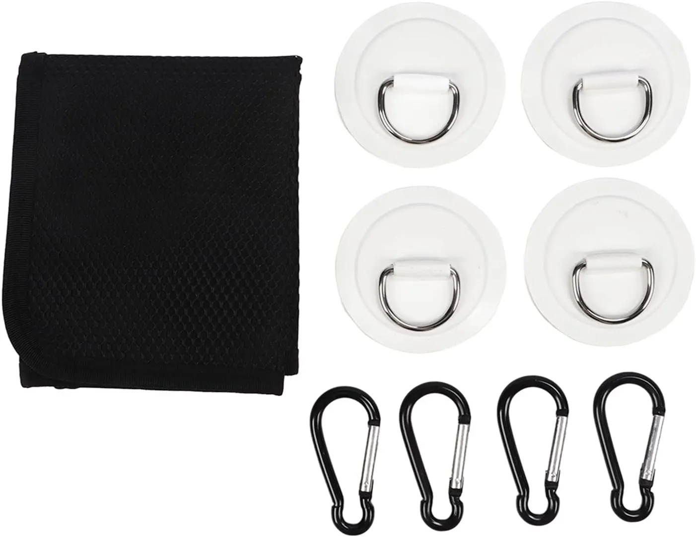 Paddleboard Deck Bag Mesh Deck Bag Storage Accessory with 4 Patches Hooks for Kayaking Water Sports