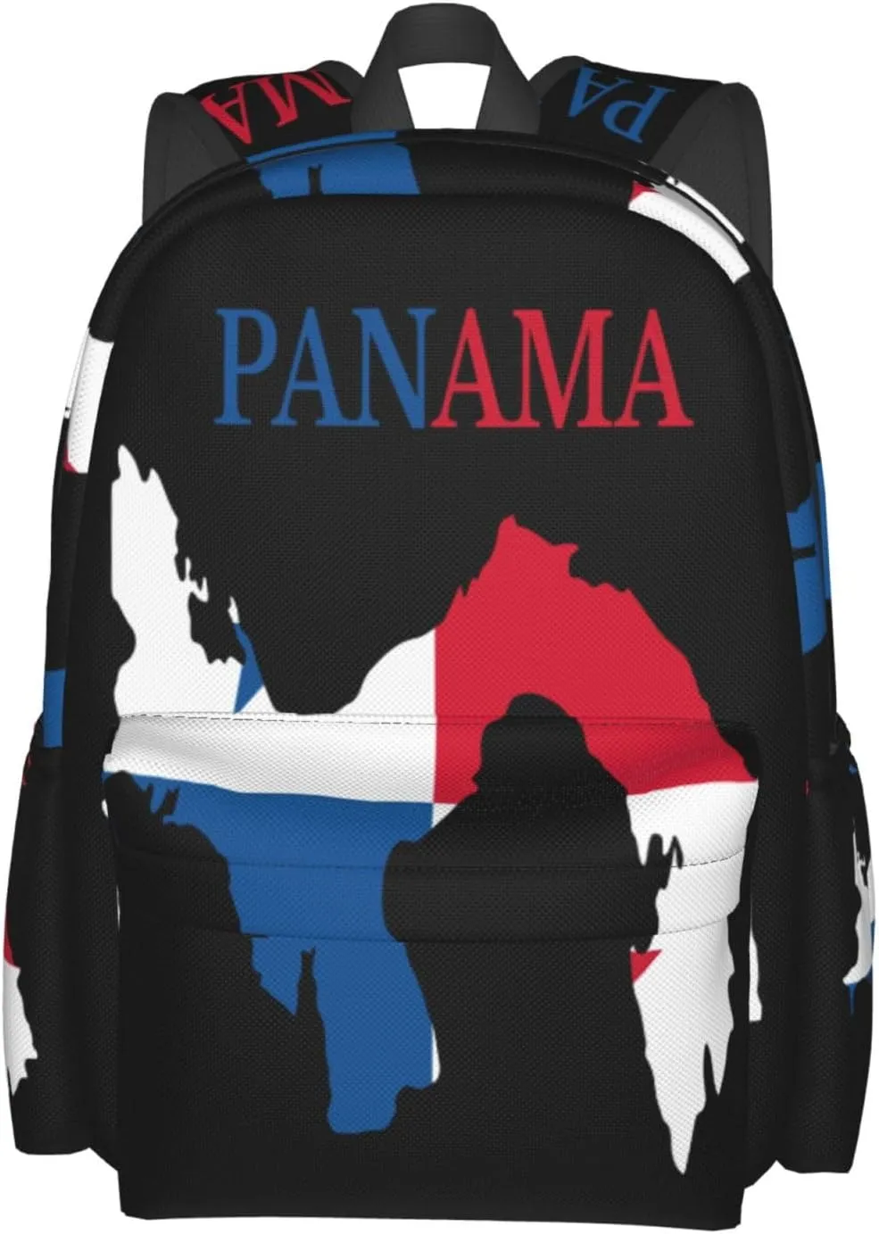 Panama flag map Laptop Backpack Work Travel Backpacks Business Rucksack Casual Outdoor Daypack with Adjustable Strap Bags for Sports Office Gym Hiking