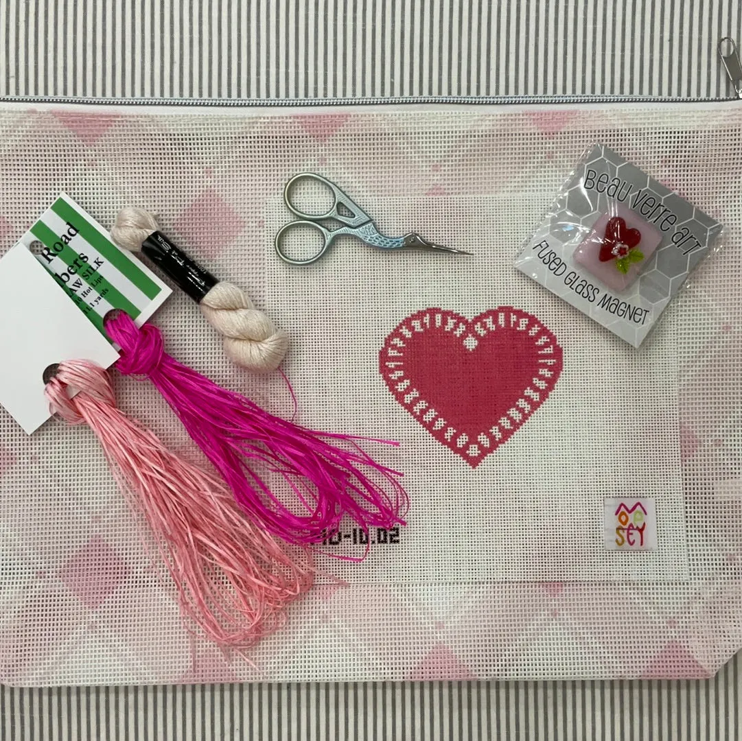 Peony Plaid Project Bag A-ISE PB peony