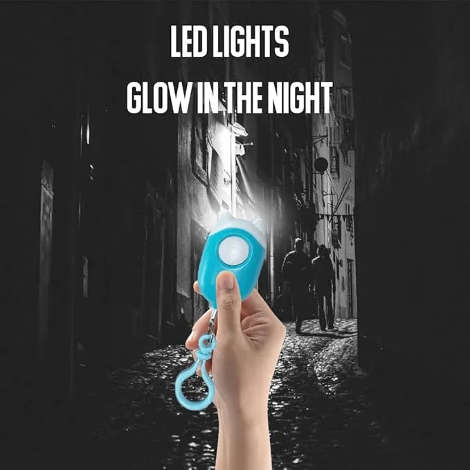 Personal Safety Alarm for Woman,Rechargeable Self Protection Alarm&Keychian 130dB with Double Emergency LED Flashlight for Woman,Men,Kids,Elderly(No Charging Cable)