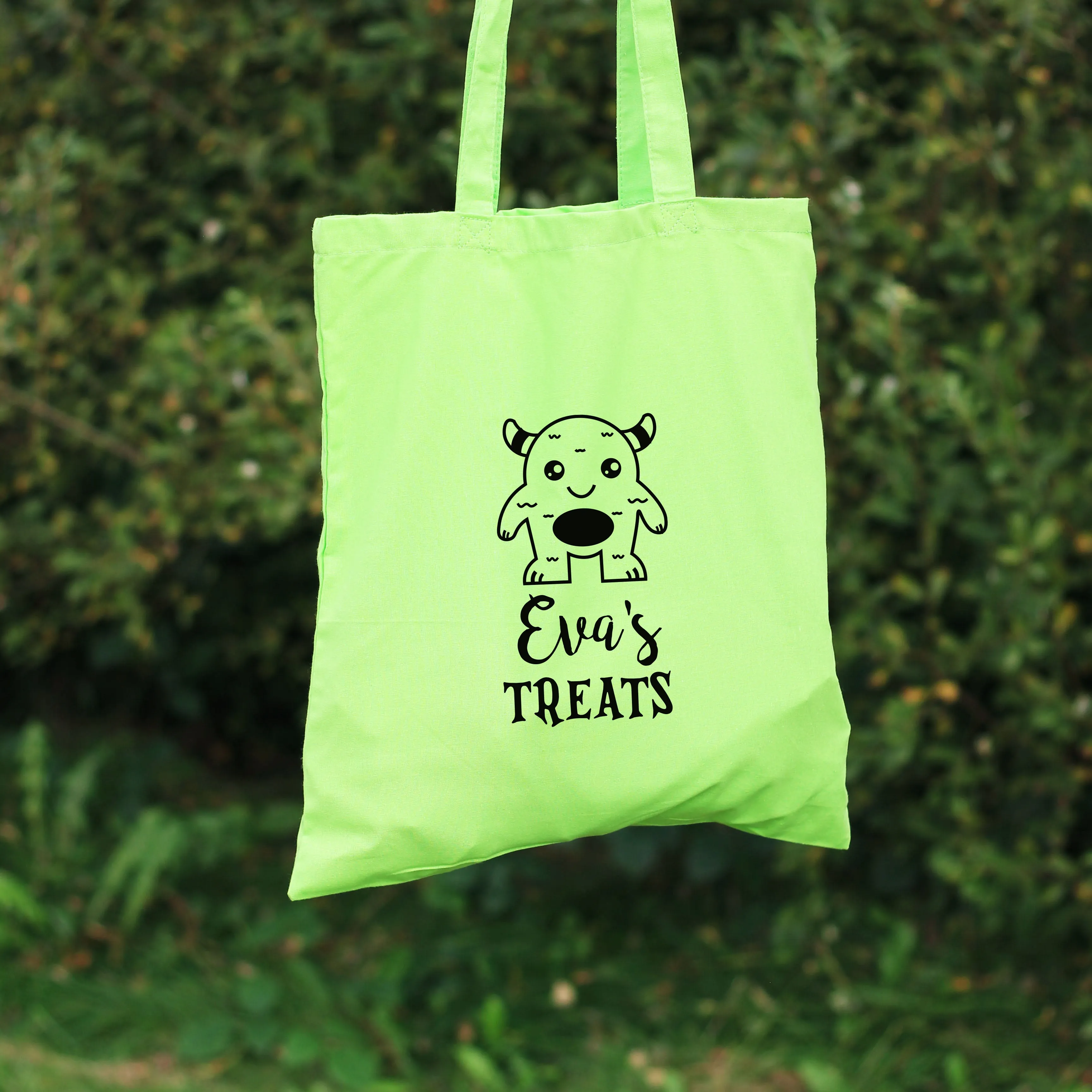Personalised Kids Cotton Halloween Trick or Treat Bags - Various Designs