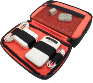 PHOOZY Premium Tech Pouch & Cable Organizer Bag for Travel Accessories | Warm Weather Protection for Your Travel Essentials | Drop-Proof & Weatherproof with Skid Pad for Grip & Durability (BLACK CAMO)