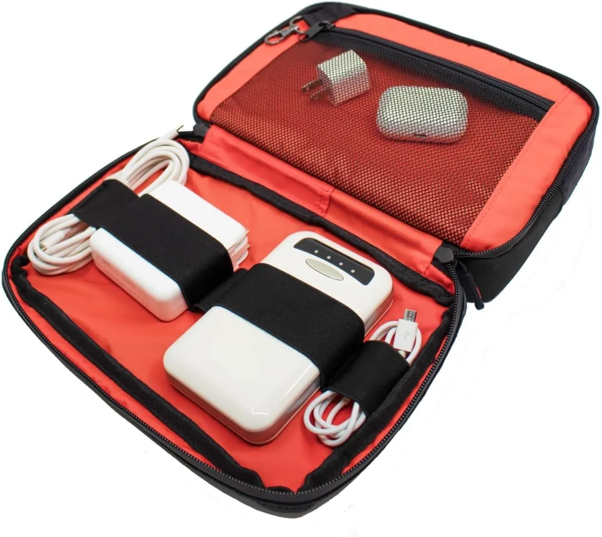 PHOOZY Premium Tech Pouch & Cable Organizer Bag for Travel Accessories | Warm Weather Protection for Your Travel Essentials | Drop-Proof & Weatherproof with Skid Pad for Grip & Durability (BLACK CAMO)