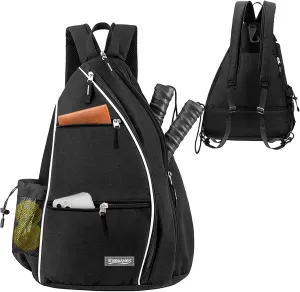 Pickleball Tennis Bag Backpack for Men Women - Sports Crossbody Franklin Pickle Ball Tennis Travel Sling Bag