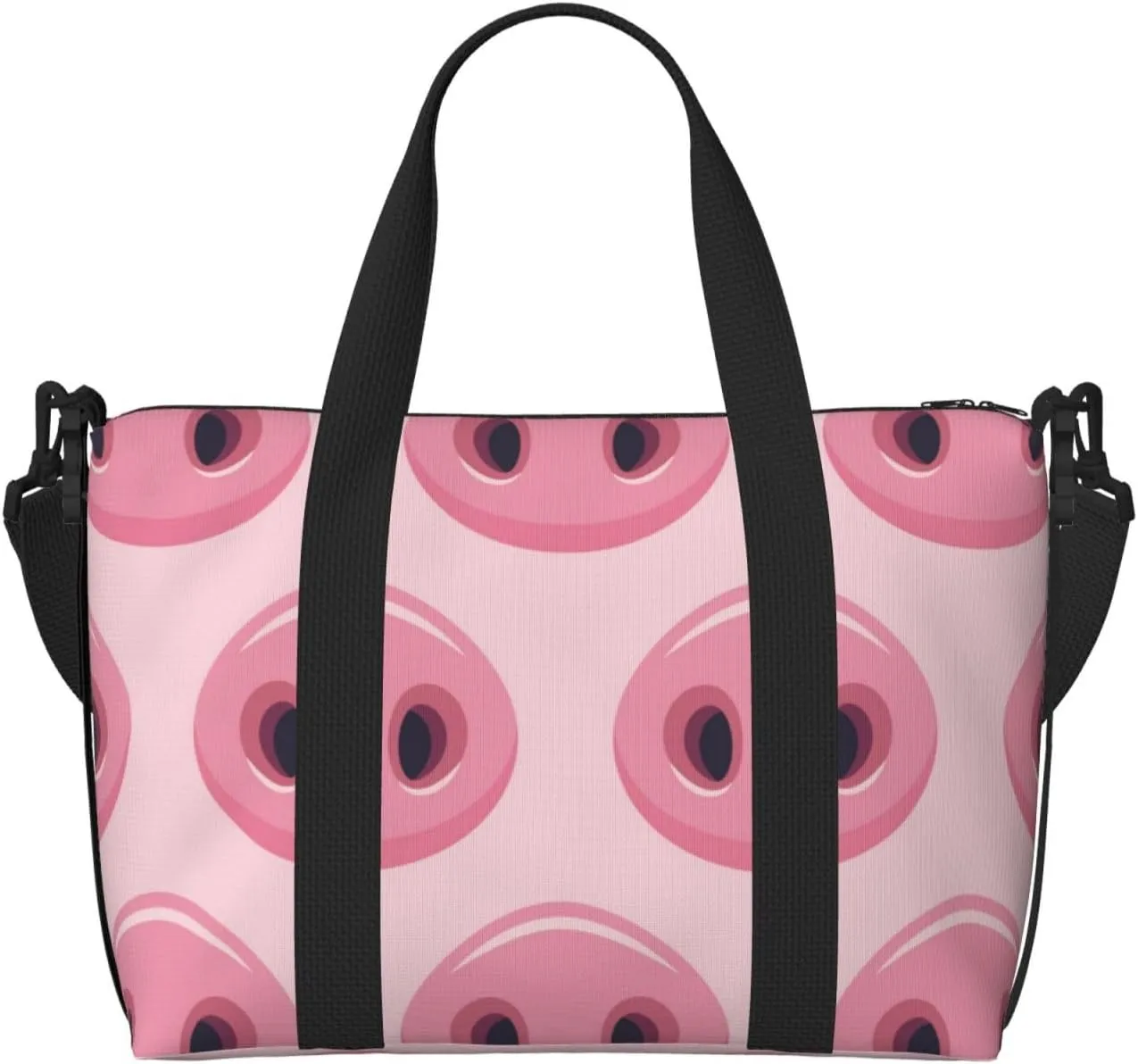 Pig Nose Travel Bag for Women Men Weekender Bags Carry on Overnight Bag Tote Bag Yoga Gym Bag for Gym, Work, Weekend, Travel, Personal Items