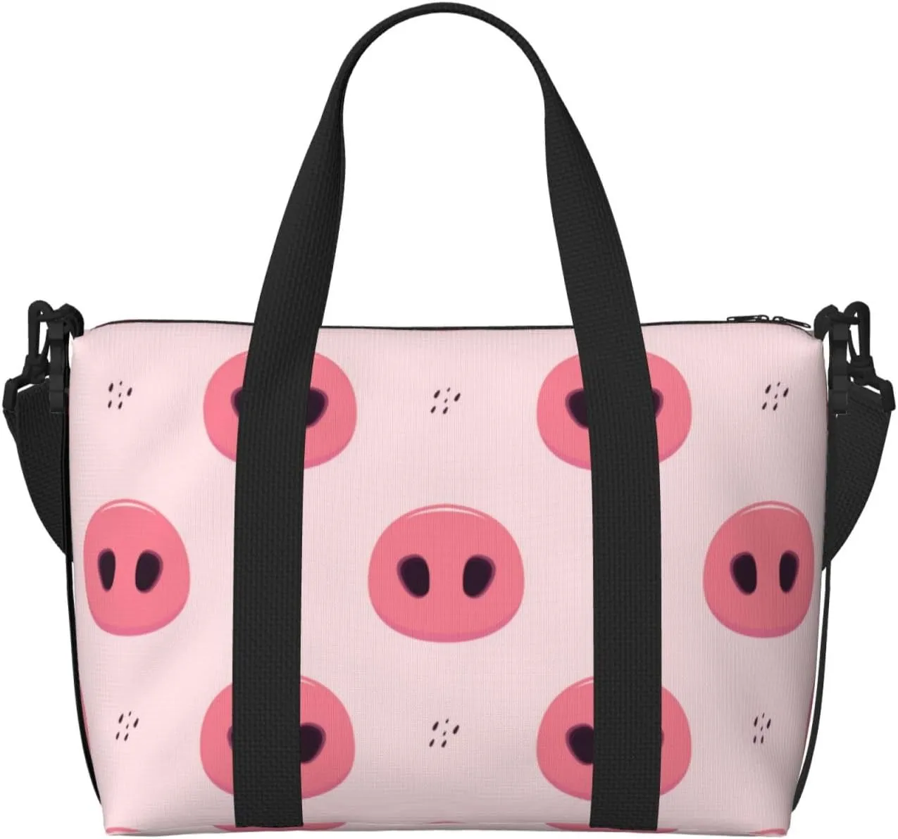 Pig Noses Travel Bag for Women Men Weekender Bags Carry on Overnight Bag Tote Bag Yoga Gym Bag for Gym, Work, Travel, Weekend, Personal Items