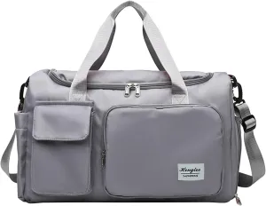Pink Gym Bag with Shoes Compartment,28L Duffel Bag Men,Duffle Bag for Yoga Sports Travel Workout