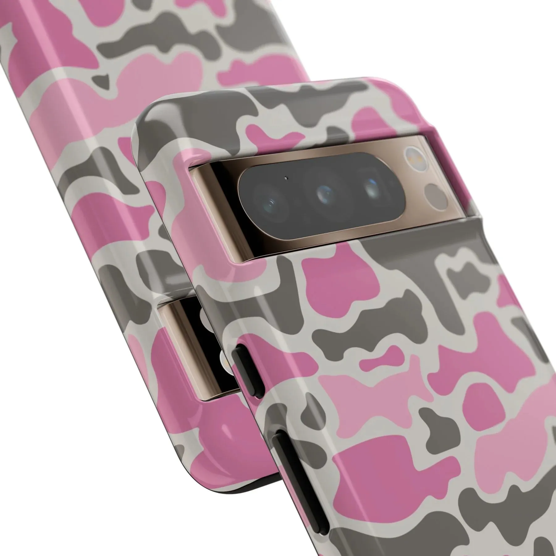 Pink Retro Duck Camo Pixel Tough Case