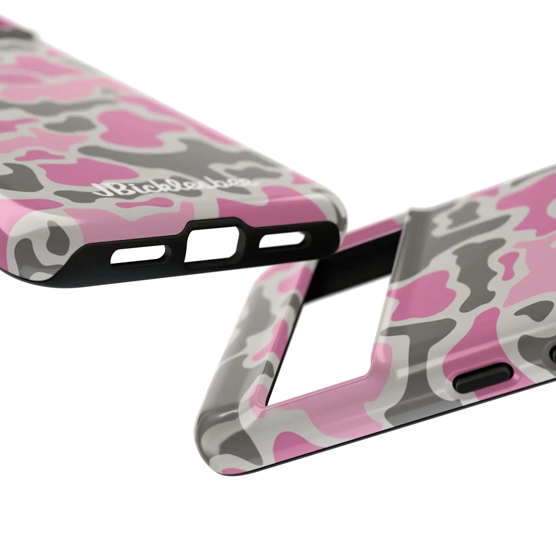 Pink Retro Duck Camo Pixel Tough Case