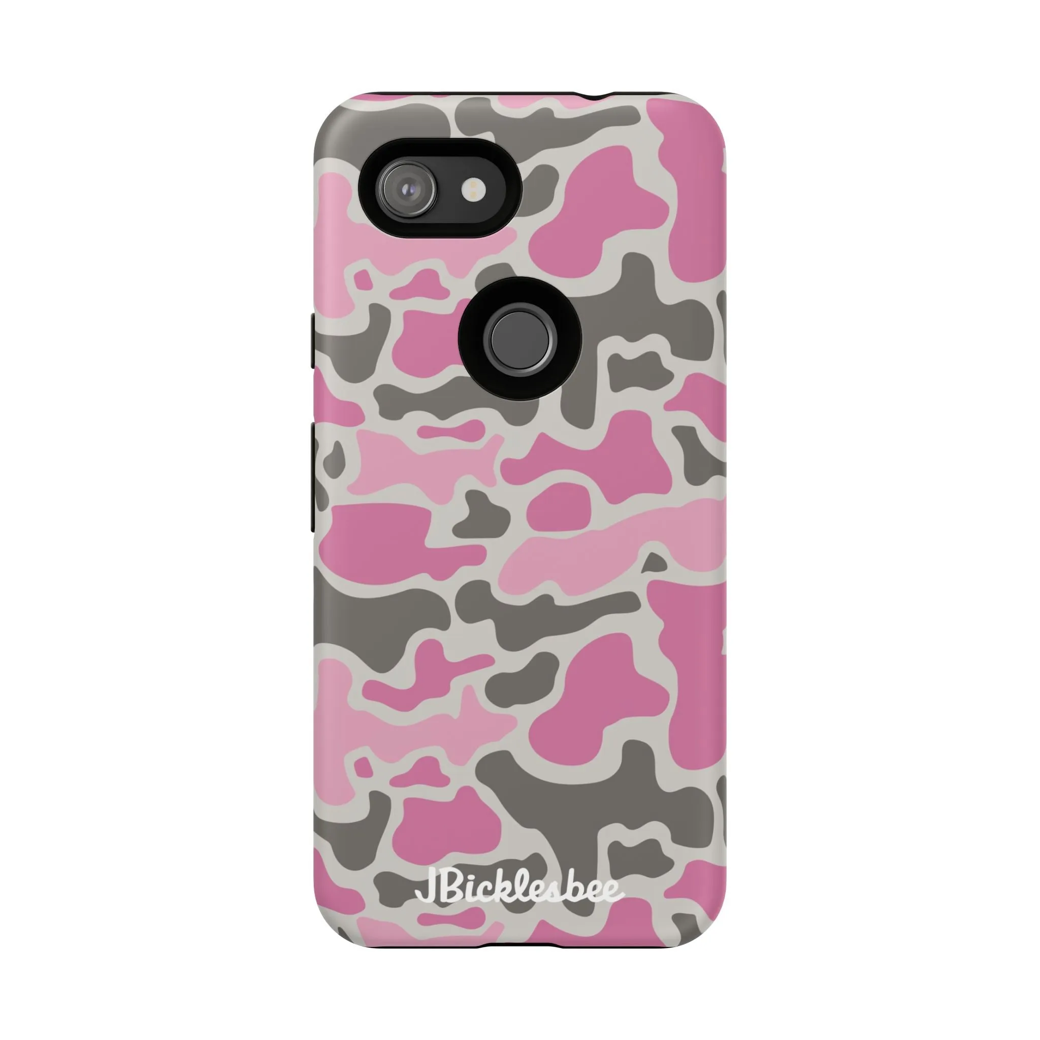 Pink Retro Duck Camo Pixel Tough Case