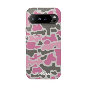 Pink Retro Duck Camo Pixel Tough Case